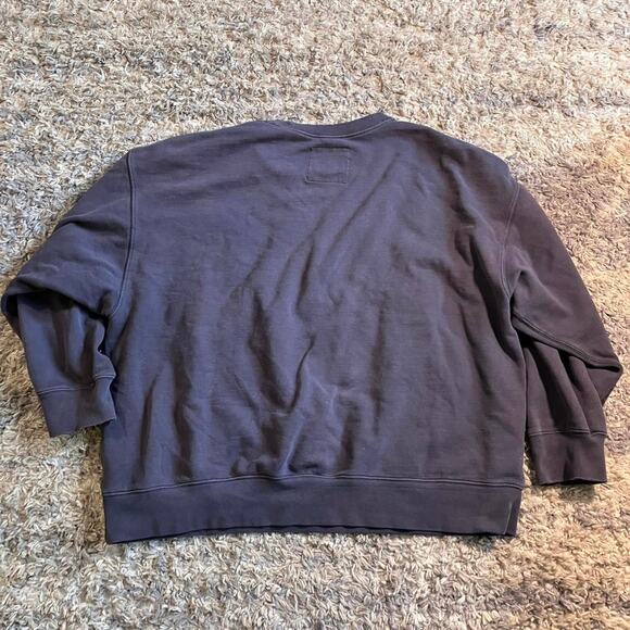 American Eagle Faded Distressed Grey Pullover Crewneck‎ Sweater - Picture 5 of 6
